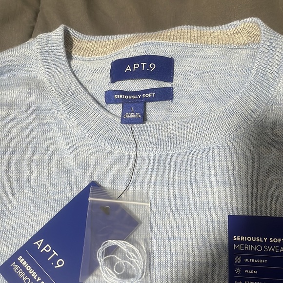 Kohl’s Apt. 9 merino sweater - Picture 2 of 4